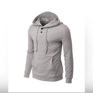 NWT Men’s H2H hooded henley size Med